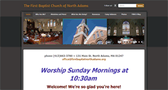 Desktop Screenshot of firstbaptistnorthadams.org