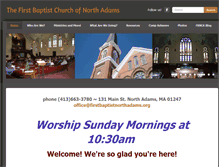 Tablet Screenshot of firstbaptistnorthadams.org